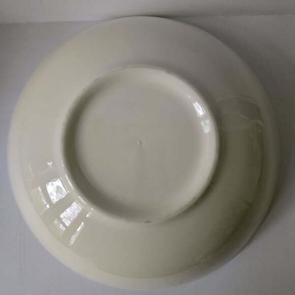 Vintage Blue Lace Earthenware Vegetable Bowl With Blue Floral Design - Picture 12 of 13